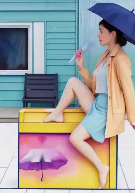 Miniatura sceny kawiarnianej